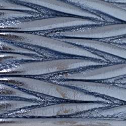 Miu Miu Metallic Blue Matelassé Leather Flap Compact Wallet