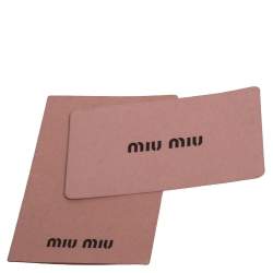 مملوكة مس بقًا حقيبة يد ميو ميو جلد فيتيلو لوكس أخضر أفوكادو