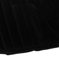 Miu Miu Black Matelassé Velvet Belt Bag