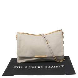 Miu Miu Grey Leather Frame Chain Shoulder Bag