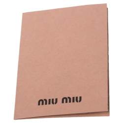 Miu Miu Grey Leather Frame Chain Shoulder Bag