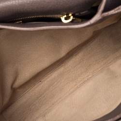 Miu Miu Grey Leather East West Pattina Cervo Messenger Bag