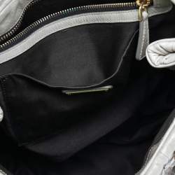 Miu Miu Beige Matelassé Leather Aperto Tote