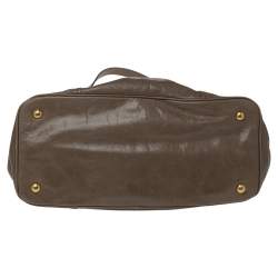 Miu Miu Beige Vitello Shine Leather Tote