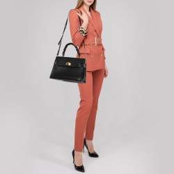 Pre Owned Miu Miu Black Madras Leather Click Braided Top Handle Bag