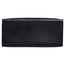 Pre Owned Miu Miu Black Madras Leather Click Braided Top Handle Bag