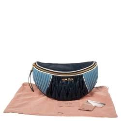 Miu Miu Tri Color Matelassé Leather Rider Belt Bag