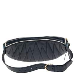 Miu Miu Tri Color Matelassé Leather Rider Belt Bag