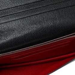 Miu Miu Black Leather Wristlet Wallet on Chain