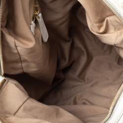 Miu Miu White Leather Large Shopping Tote