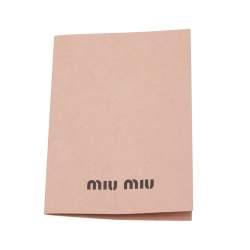 Pre Owned Miu Miu Pink Leather Bow Shoulder Bag
