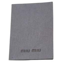 Miu Miu Purple Distressed Leather Charm Satchel