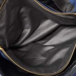 مملوكة مسبقًا حقيبة يد توتس ميو ميو جلد أزرق متوسطة