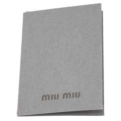 Pre Owned حقيبة هوبو ميو ميو جلد أحمر بطيات