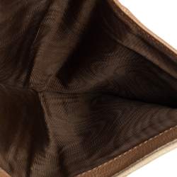 Pre Owned محفظة ميو ميو جلد مادراس بيج ثنائي اللون