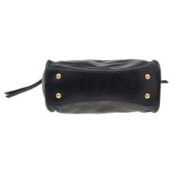 مملوكة مسبقًا Miu Miu Black Vitello Shine Leather Bauletto Satchel