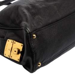 مملوكة مسبقًا حقيبة ميو ميو ياليتو سوفت جلد فيليتو أسود