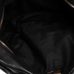 مملوكة مسبقًا حقيبة ميو ميو ياليتو سوفت جلد فيليتو أسود