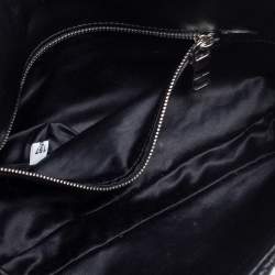 Miu Miu Dark Blue Matelassé Leather Crystal Shoulder Bag