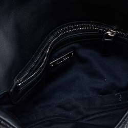 Pre Owned Miu Miu Black Matelassé Nappa Leather Crystal Shoulder Bag
