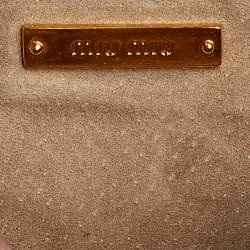 Miu Miu Pink Madras Leather Pushlock Top Handle Bag