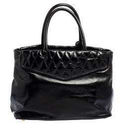 Pre Owned حقيبة يد ميو ميو جلد مبطن ترابو لامع فيتالو