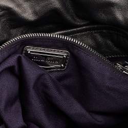 مملوكة مسبقًا Miu Miu Metallic Dark Grey Matelassé Lux Leather Coffer Hobo