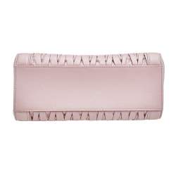 Pre Owned حقيبة ساتشل ميو ميو كونفيتندال جلد ماتيلاس وردي