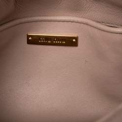 Pre Owned  Miu Miu Blush Pink Matelassé Leather Clutch 