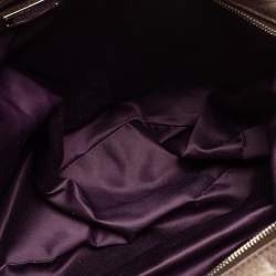 Pre Owned Miu Miu Dark Grey Matelassé Leather Bauletto Bowler Bag