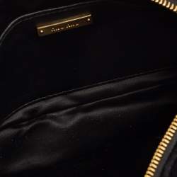 Pre Owned Miu Miu Black Matelasse Velvet Crossbody Bag