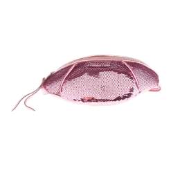 Miu Miu Pink Sequins and Leather Belt Bag
