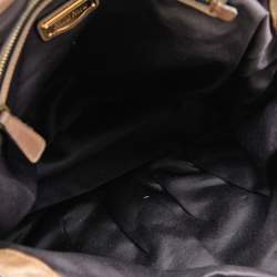 Miu Miu Brown Vitello Leather Sport Hobo