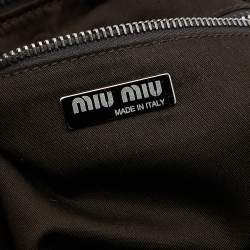 Miu Miu Brown Leather Shoulder Bag
