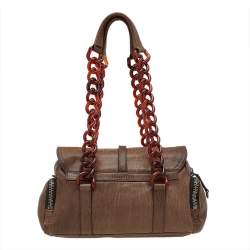 Miu Miu Brown Leather Shoulder Bag