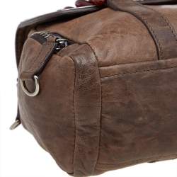 Miu Miu Brown Leather Shoulder Bag