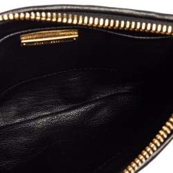Pre Owned Miu Miu Multicolor Matelassé Leather Biker Zip Shoulder Bag