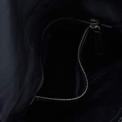 Miu Miu Black Matelassé Leather Crystal Shoulder Bag
