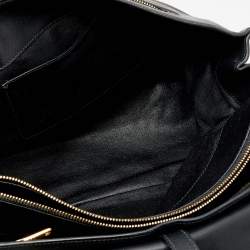 Miu Miu Black Vitello Soft Leather Large Top Handle Bag