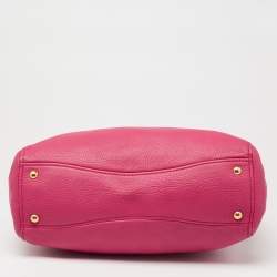 Miu Miu Pink Leather Double Zip Satchel