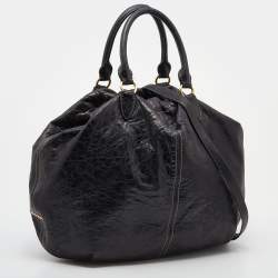 Pre Owned Miu Miu Black Leather Hobo