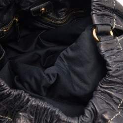 Pre Owned Miu Miu Black Leather Hobo