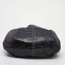 Pre Owned Miu Miu Black Leather Hobo