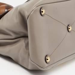 Miu Miu Tricolor Vitello Soft Leather Flap Top Handle Bag