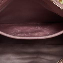 Pre Owned Miu Miu Pink Vitello Shine Leather Bauletto Satchel