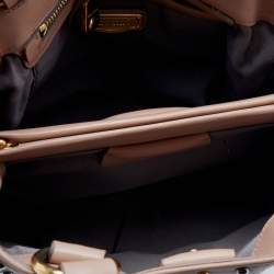 Miu Miu Dusty Pink Leather Studded Tote