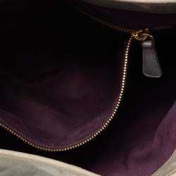 Pre Owned Miu Miu Beige Matelasse Glossy Leather Coffer Bag