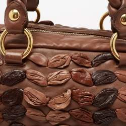 مملوكة مسبقًا Miu Miu Brown Leather Zip Satchel