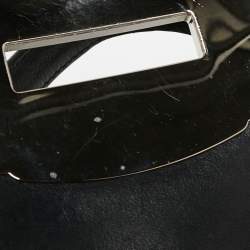 Miu Miu Black Leather Turnlock Flap Tote