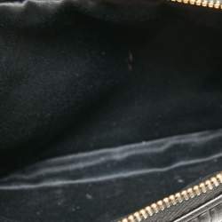 Miu Miu Black Matelasse Leather Double Zip Crossbody Bag